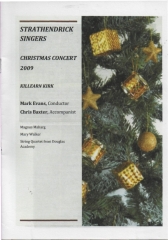 2009 Christmas Programme Cover